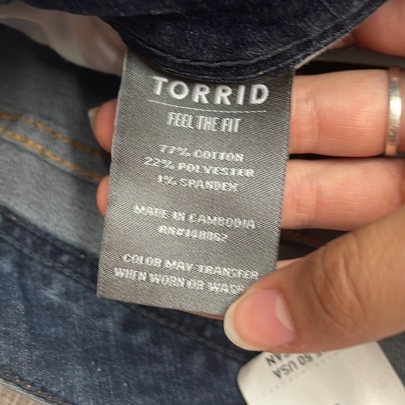 Torrid Luxe Slim Boot denim jeans NWT - Picture 6 of 9